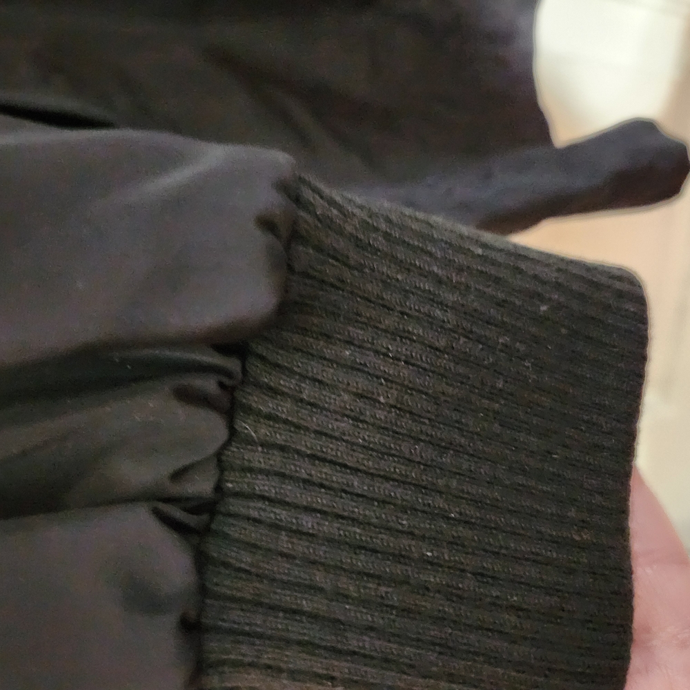 Express Black Windbreaker Jacket with White Trim - Picture 6 of 12